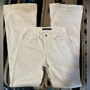 White bootcut jeans
